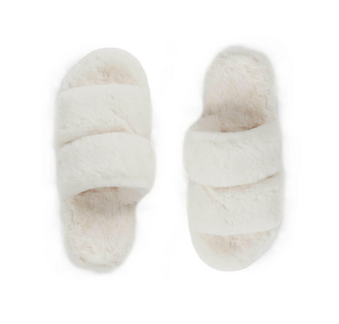 Ivory Platform Slippers