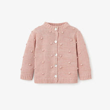 Load image into Gallery viewer, PINK POPCORN KNIT BABY CARDIGAN