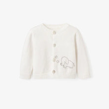 Load image into Gallery viewer, ELEPHANT KNIT BABY CARDIGAN