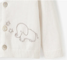 Load image into Gallery viewer, ELEPHANT KNIT BABY CARDIGAN