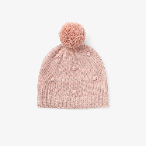 POPCORN KNIT POM POM BABY HAT