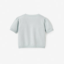 Load image into Gallery viewer, Aqua Embroidered Baby Cardigan