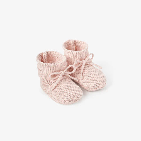 GARTER KNIT BABY BOOTIES