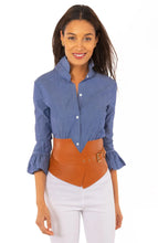 Load image into Gallery viewer, Priss Blouse - Chambray